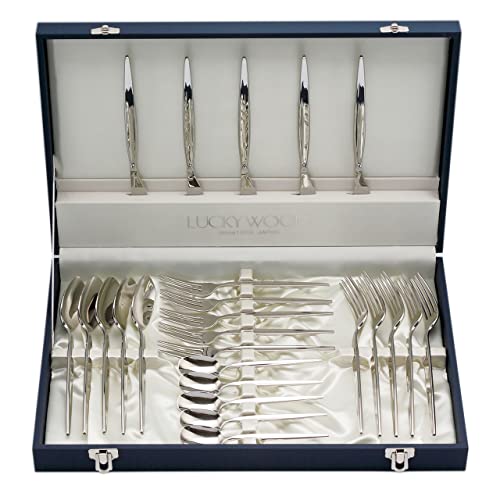 ラッキーウッド【カトラリーセット】グッドデザイン賞受賞 【メテオラ 25本セット.ディナーセット(5客用)】 ギフトラッピング仕様 新潟 燕三条