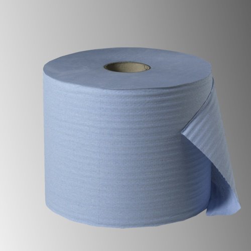 2 Putzrollen, 2-lagig 380 m x 22 cm blau , 1000 Abrisse - je Rolle Cover