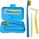 LUXENT Orthodontic Travel Kit Complete Dental Hygiene Set with Orthodontic Toothbrush, Interdental Brushes, Floss & Essentials for Braces Care Portable Oral Care Kit for Healthy Smile Dental