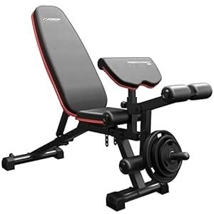 HARISON Adjustable Weight Bench with Leg Extension and Preacher Pad, Flat Incline Decline Exercise Bench for Home…