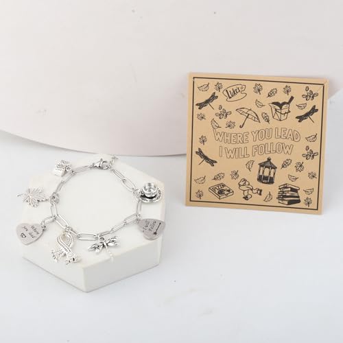 MAOFAED TV Show Paperclip Chain Bracelet for Fans, Friendship Gift, Where You Lead, I Will Follow(you leadlink)3