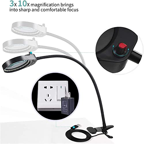 Lampe de magnification HJMMWT à clip pour ne plus rater aucun détail de PCB