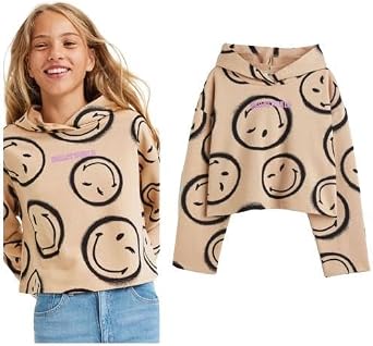 Smile Kap onlu K z  ocuk Sweatshirt
