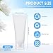 20PCS 100ml Refillable Empty Plastic Tubes Bottle Sample Packing Jars Makeup Container with Clear Flip Cap for Body Lotion Shower Gel Shampoo Cleanser (100ML)