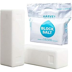 Harvey Block Salt for Water Softeners, Original Pure Grade A Food Quality Salt – 6 Packs, Boxed (each pack contains 2…