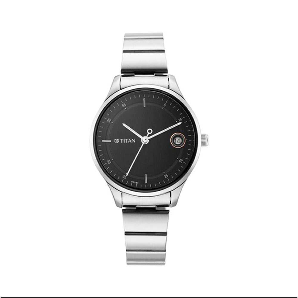 Titan Metal Analog Black Dial Women Watch-Np2649Sm01/Np2649Sm01, Bandcolor-Silver (B09GY4ZTT2) Amazon Price History, Amazon Price Tracker