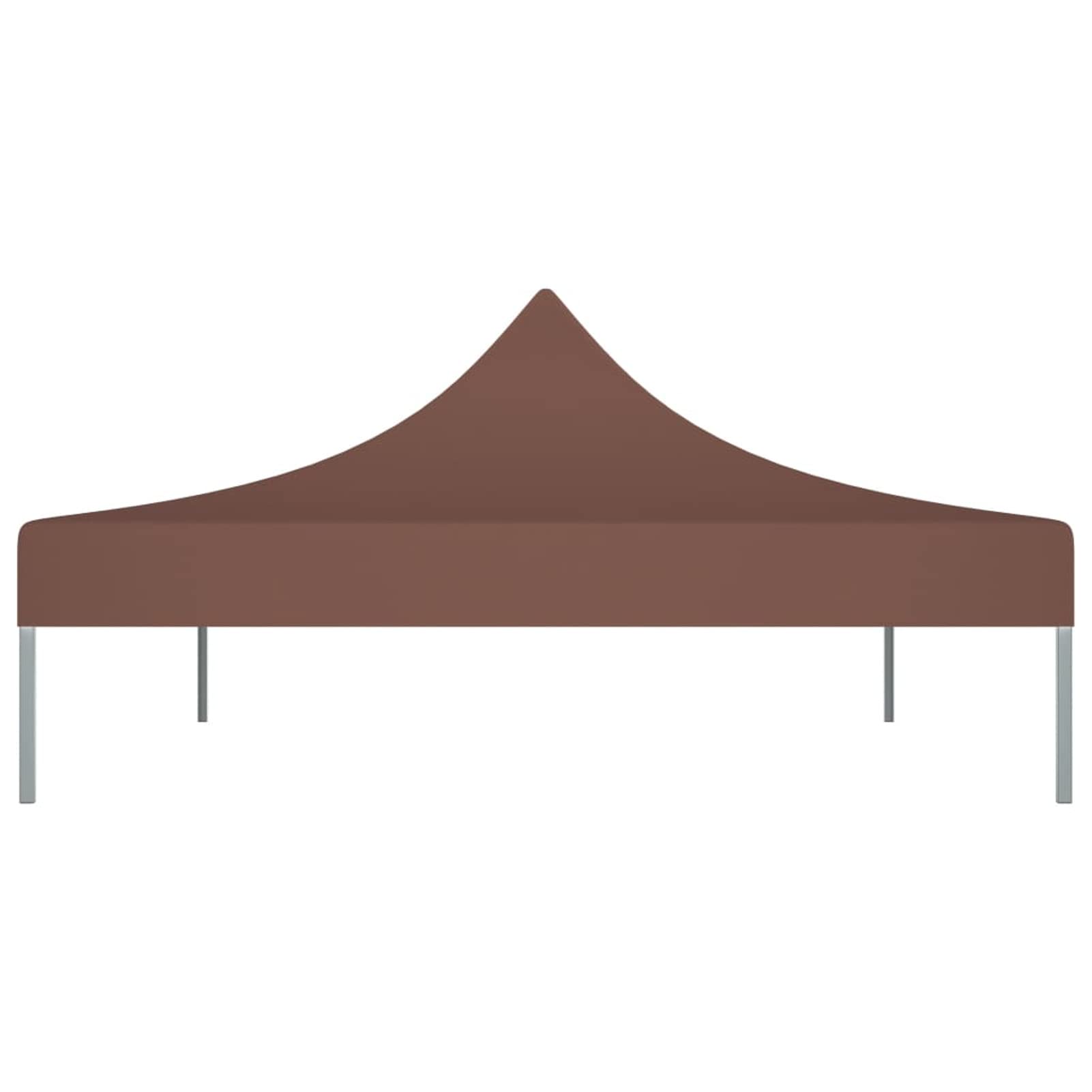 Tienda de campaña para fiestas, techo de 4 x 3 m, marrón, 270 g/m², resistente al agua, toldo para jardín, fiesta, camping, evento, tienda de campaña de boda