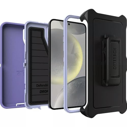 Image of OtterBox Samsung Galaxy S25+ (Only) - Defender Series Case - Mountain Majesty (Purple) - Screenless - Rugged & Durable - with Port Protection - Holster Clip Included - Microbial Defense Protection