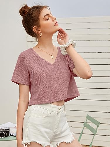 Image of Zilcon Bricks Womens Fashion Crop top for Woman Casual Short Sleeve Shirts for Woman | Women Fashion | Formal Shirts for Women