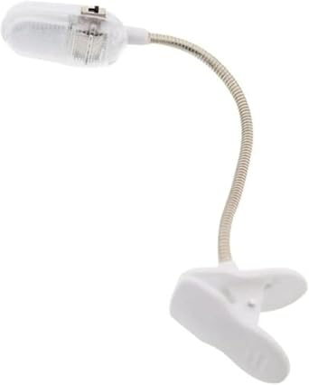 Mandallı LED Kitap Okuma Lambası – Esnek Yaylı Boyun, Pilli, Klipsli Tasarım – Kitap, Masa, Yatak Başı İçin Okuma Işığı [Enerji Sınıfı G]