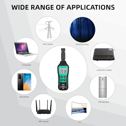 Medidor EMF Detector de Campo Magnético con Pantalla LCD miniatura 6