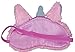 iscream Fairy Tale Dreamer Satin-Lined Embroidered Fur Sleep Mask for Girls - Sleeping Unicorn