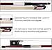 ADM Student Violin Bow, Well Balanced Handmade Brazilwood Bow with Horsehair, Ebony Frog with Pearl Eye and Pearl Slide, Brown (1/4 Size-)