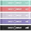 Sweet Sweat Mini Loop Resistance Bands - Set of 5 | Exercise Hip Booty Bands for Squats, Lunges, Physical Therapy, Yoga, Pilates, Rehab & Home or Gym Workouts