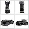 VTASQ Snow Boots Womens Waterproof Warm Fur Lined Ankle Boots Anti-Slip Ankle Boots Mid Calf Hiking Outdoor Lightweight Snow Shoes Grey 5.5UK #1
