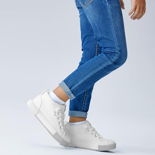 Toddler High Top Canvas Sneakers for Boys Girls Slip On Kids Shoes3