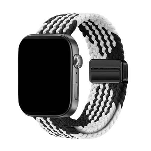 [PLYYQZM] Hua wei �ɍ��� Watch Fit3/4/4pro�p�i�C�����҂݃X�g���b�v. Fit 4 pro �ɍ��� �p���߉\�ŉ��K�ȃo���h�A�u���X���b�g�x���g�ɓK�p(Black white,For watch fit 4)