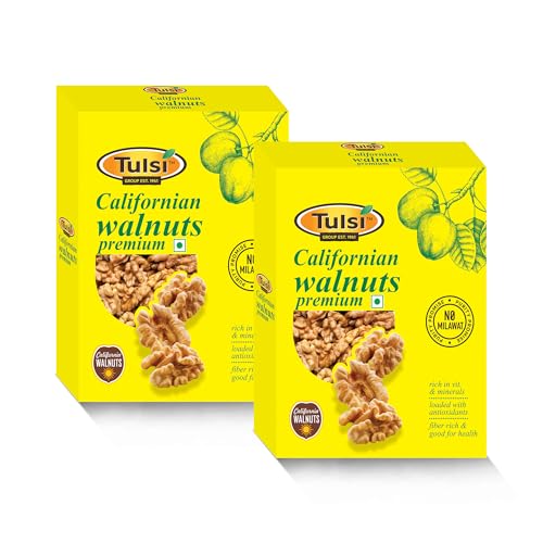 Tulsi California Walnut Kernels Premium 400g (200g x 2) Jumbo Size