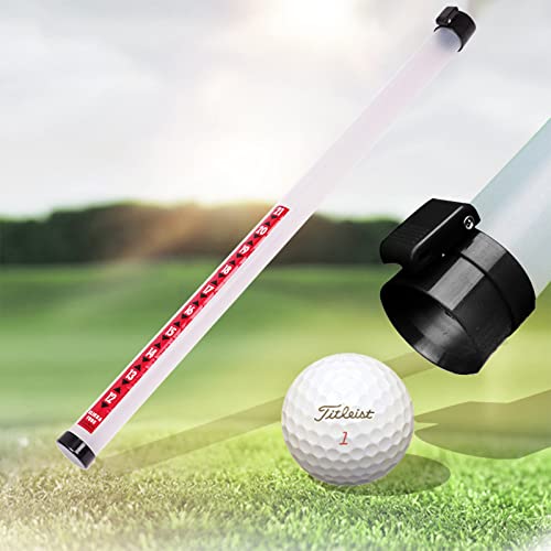Nw Golf Ball Picker Shag Tube - Plastic With Ball Release Retrievers Collector Grabber Picker Pick Up Sucker Tool (Black) #TOP2