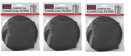 OGGI Black Charcoal Filter for Items #7320 and #7700, Set of 3