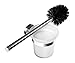 Produktbild Ambrosya® | Exklusiver Toilettenbürstenhalter aus Edelstahl | Bad Badezimmer Glas Halter Klobürste Klobürstenhalter Toilette Toilettenbürste WC-Garnitur (Edelstahl (Gebürstet))