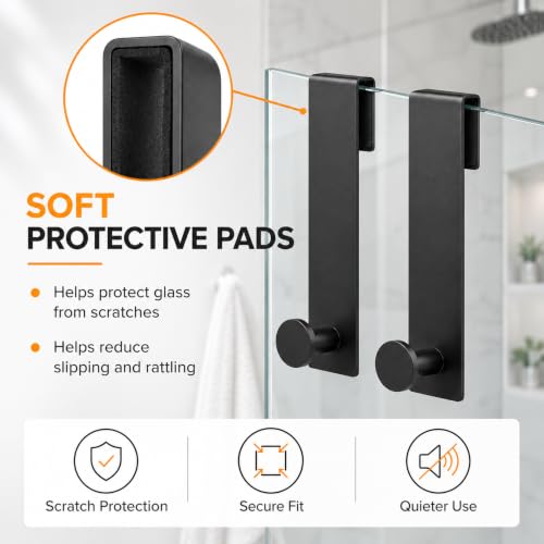 Fenas 7.5 Inch Shower Door Hooks, Towel Hooks for Frameless Glass Door - image 6