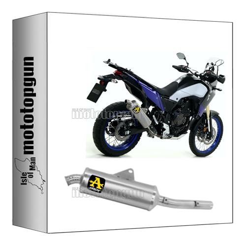 Silencieux pot echappement arrow indy-race titanium yamaha tenere 700 2024 embout acier 72628PO