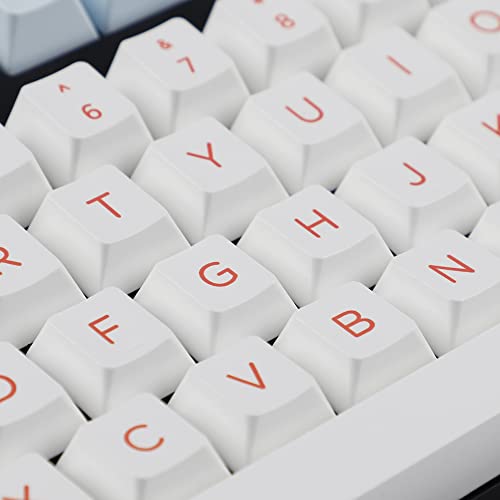 Image of 142 Salmon Keycaps Dye-Sub Thick PBT Cherry Profile Key caps for TKL 61 64 68 75 87 96 104 108 GMMK MX Mechanical Keyboard