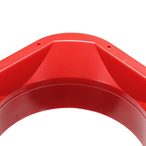 PATIKIL 8" Duct Connector Flange, Exhaust Hose Flange ABS Square Ventilation Duct for Heating Cooling Ventilation System Red - Image 4