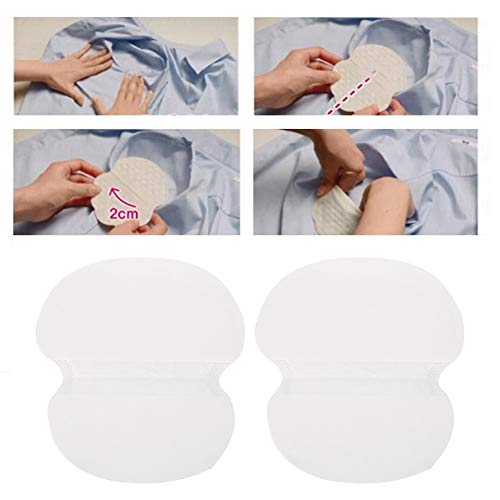 10 Assorbenti Ascella In Tessuto Non Tessuto 9x6,5 Cm - Tamponi Antisudore E Deodoranti Per Ascelle E Piedi, Unisex, Forte Adesione