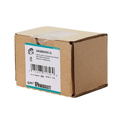 Panduit NK688MWH-Q Modular Connector Keystone Violet Netkey Series