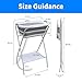 kunigoner Collapsible Dog Bathtub with Stand, Portable Pet Grooming Tub Washing Stand for Puppy, Small Dogs