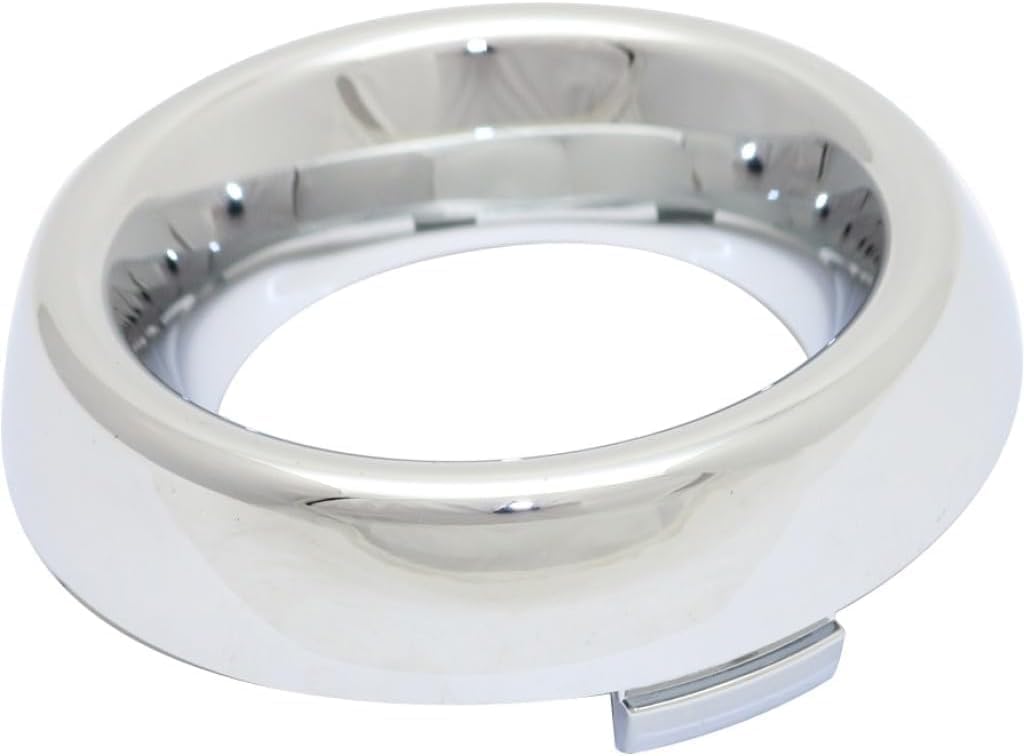 DAT AUTO PARTS Front Left Driver or Right Passenger Single Fog Light Trim Ring Round Bezel Replacement For 2014-2020 Dodge Durango Except 2018-2020 SRT/RT Chrome Smooth Plastic CH1038161 5113680AA