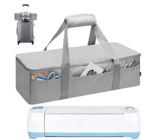 Farochy Carrying Bag Replacement for Cricut Explore Air, Cricut Explore Air 2, Carrying Case Tote Bag Compatible with Cricut Maker, Silhouette Cameo3 Cricut Accessories (Grey)