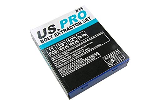 US PRO 2606 - Juego de 15 tuercas de tuercas para rueda de 3/8 pulgadas y 1/2 pulgadas