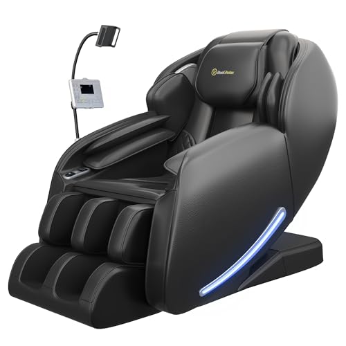 Best Massage Chairs For The Money: Arthritis and Back Pain Relief (2026) 2 Real Relax 2025 Massage Chair Full Body, Zero Gravity SL-Track Shiatsu Massage Recliner, APP Control, Child Lock, Body Scan Bluetooth Foot Roller, favor 06, All Black