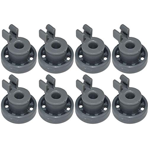 Ufixt Rueda pequeña para cesta superior de lavavajillas para electrodomésticos Bosch, Neff, Siemens x 8