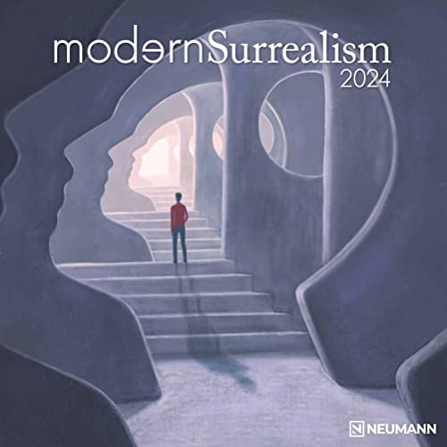 Modern Surrealism 2024 - Wand-Kalender - Broschüren-Kalender - 30x30- 30x60 geöffnet