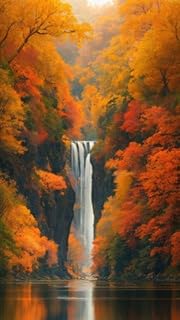 Cuadro acrílico 70 x 130 cm: un gran parque de otoño con hermosas calles y carriles bici. El mejor lugar para pasear. (198839582)