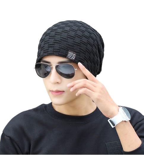 EvandenWoolen High Helmet Fur Winter Beanie Cap New Pattern Stylish Look Unisex (Free Size)