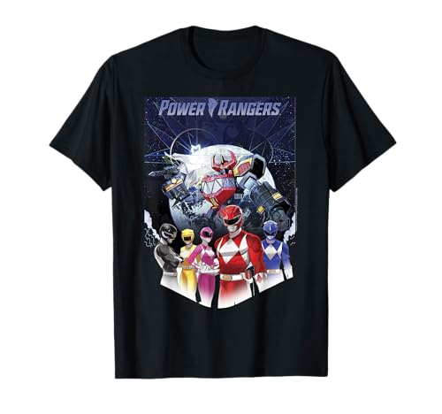 Power Rangers Fade Portrait Megazord Poster T-Shirt