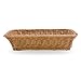 gshhd0 Vimini Cestino Cesto, Rettangolare Vimini Pane Cesto Imitazione Rattan Vassoio Display Decorazione Cestini per Pane, Frutta, Ortaggi (40X30X8cm) - 40x30x8cm, 2pcs, Free Size
