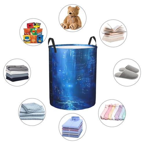 Panier à linge pour ranger les couvertures encombrantes facilement