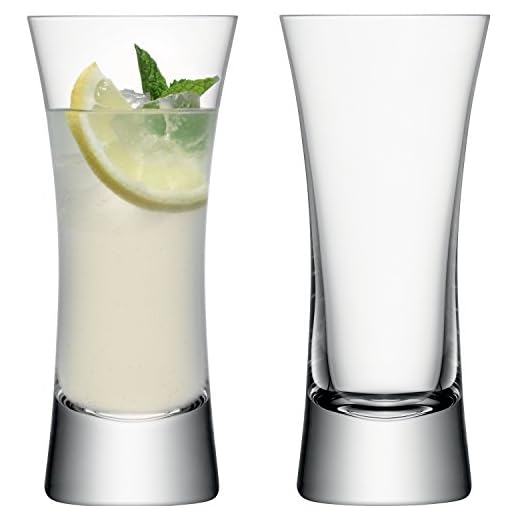 LSA International Moya Champagne Glasögon Highball 350ml Clear, Set of 2 genomskinlig
