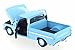 Motor Max 1966 Chevy C10 Fleetside Pickup, Light Blue 73355AC/LBU - 1/24 Scale Diecast Model Toy Car