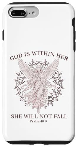 God Is Within Her Psalm �����̎� Angelcore ���w �X�}�z�P�[�X iPhone 7 Plus/8 Plus �p