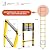LUISLADDERS Telescoping Ladder, 12.5ft Aluminum Extension Folding Telescopic Ladder Lightweight 330lbs Max Capacity, Multi Purpose RV Ladder for Outdoor Work