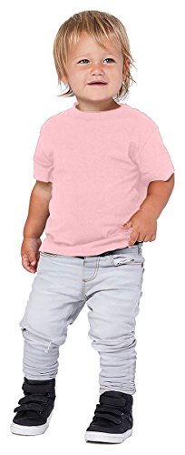 Bella Canvas Toddler Jersey Short-Sleeve T-Shirt 3T Pink