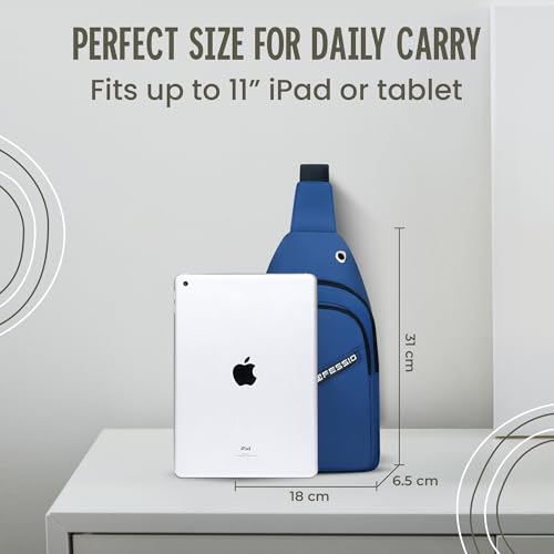 Image of CARRY TRIP Men & Women Shoulder Bag, Small Crossbody Chest Sling Bag With 2 Compartment, 1 Front Pocket, Earphone Hole & Water-Resistant for Travel, Office, Biking, Hiking, Gym Daily Use