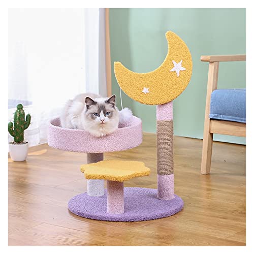 Arbre à chat à 3 couches avec griffoir et plateforme de saut
